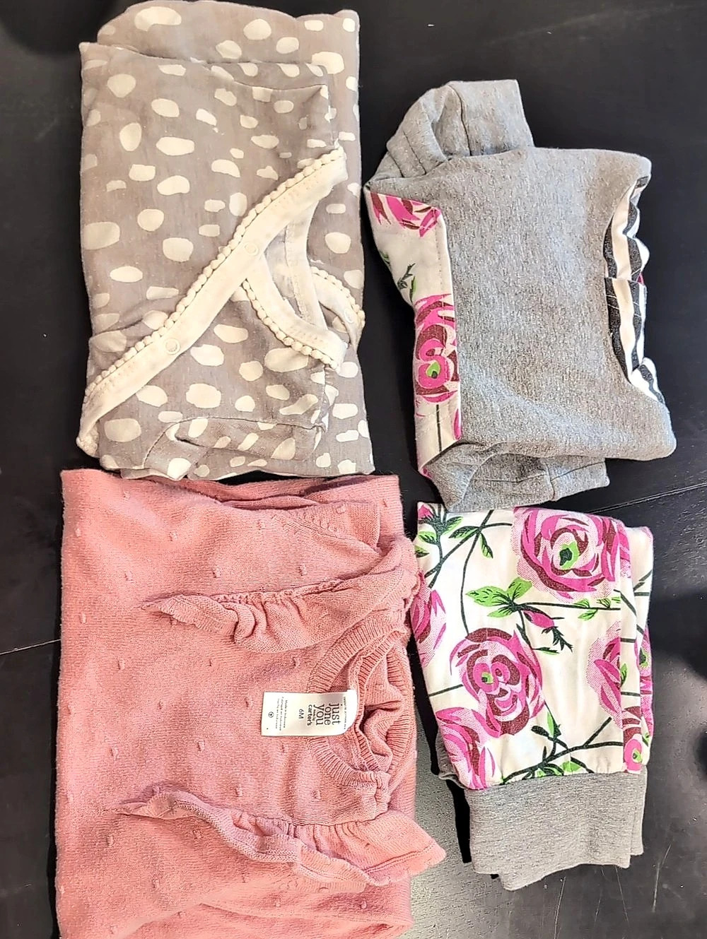 Lot Of 3 Girls 6-9m Clothing Sets.